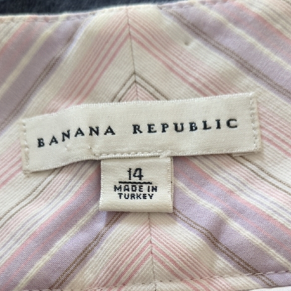 Banana Republic Purple, Pink and White A-Line Skirt, size 14 - Picture 2 of 9